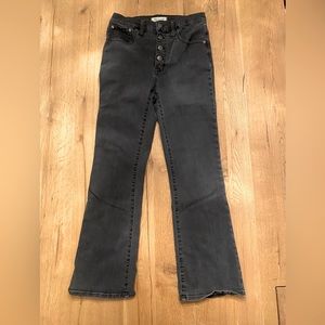 Madewell Cali Demi-Boot Black Jeans Size 28T